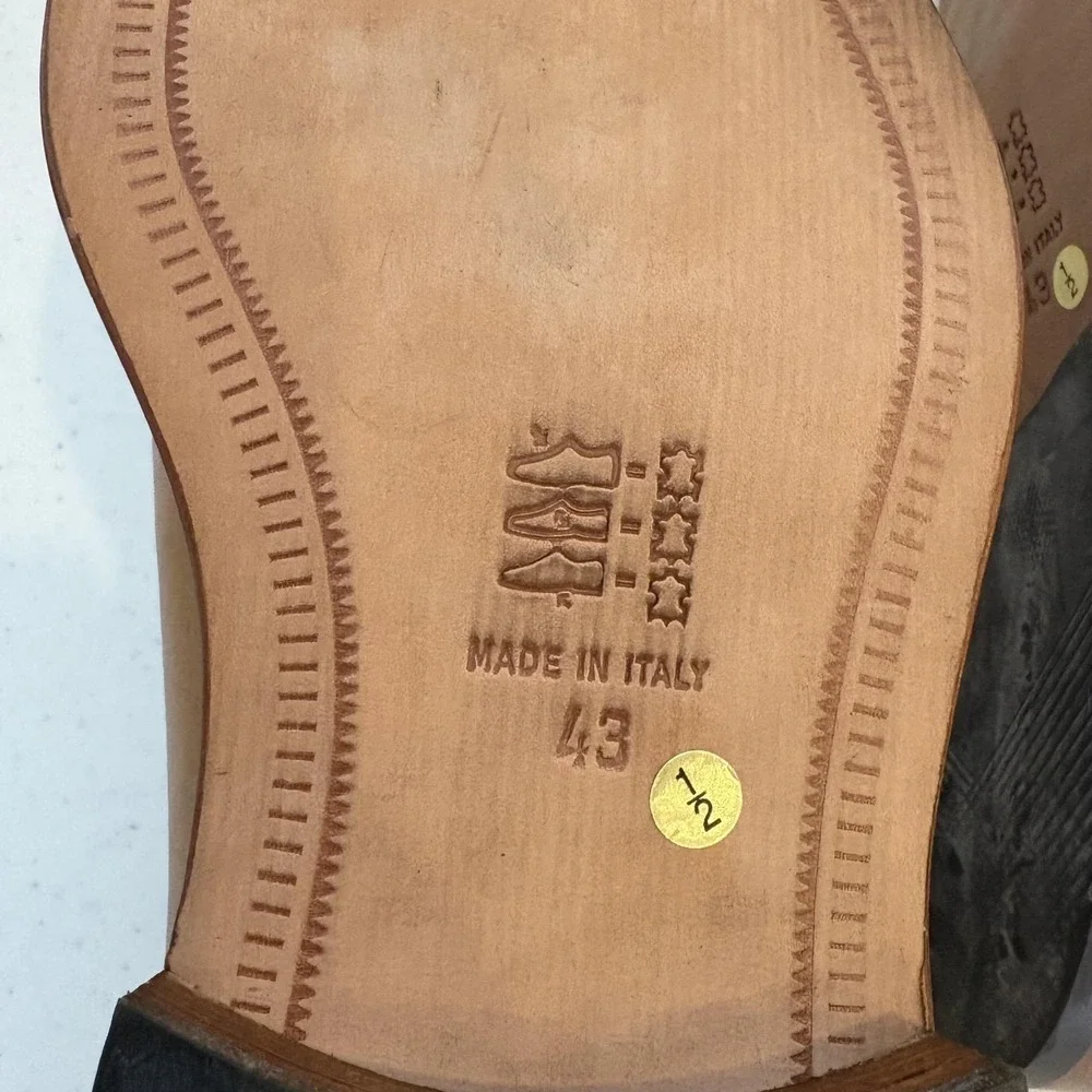 Fabio‎ De Marco Shoes Mens Size 43 Leather Loafers Made in Italy Dress Classic